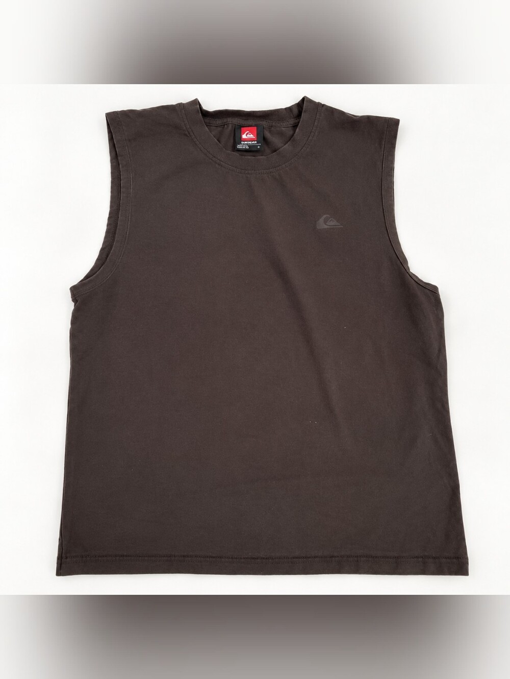 Quiksilver Lap Time Men’s Brown Sleeveless Muscle Tee Size S